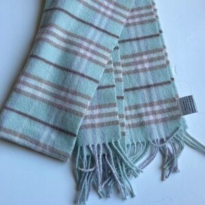 Unbranded pastel colours  plaid pattern wool & cashmere unisex scarf